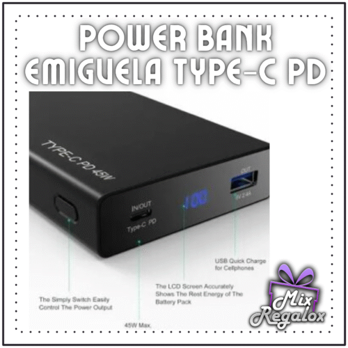 Power Bank EMIGVELA Type-C PD