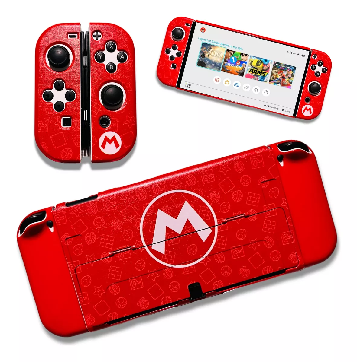 Funda Protectora De Acrílico Para Nintendo Switch Oled Mario Bros